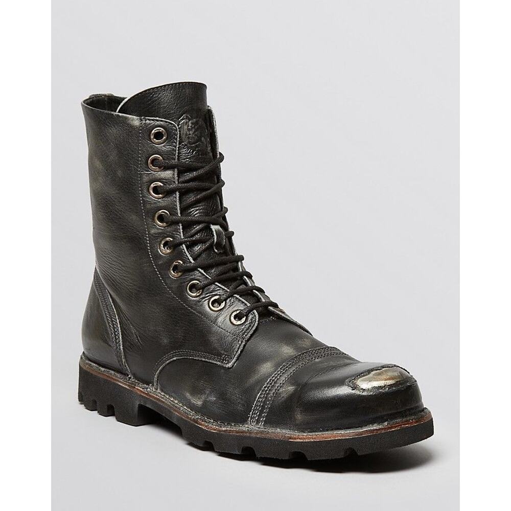 Diesel Hardkor Steel Mens Brown Leather Boots Size US 12.5